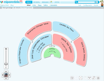 MI parentela - Gráfico semicircular 